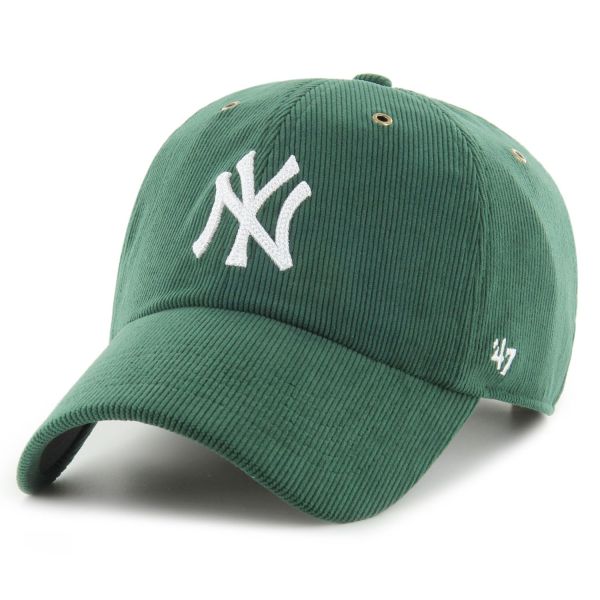 47 Brand Thin Cord Cap CLEAN UP New York Yankees green