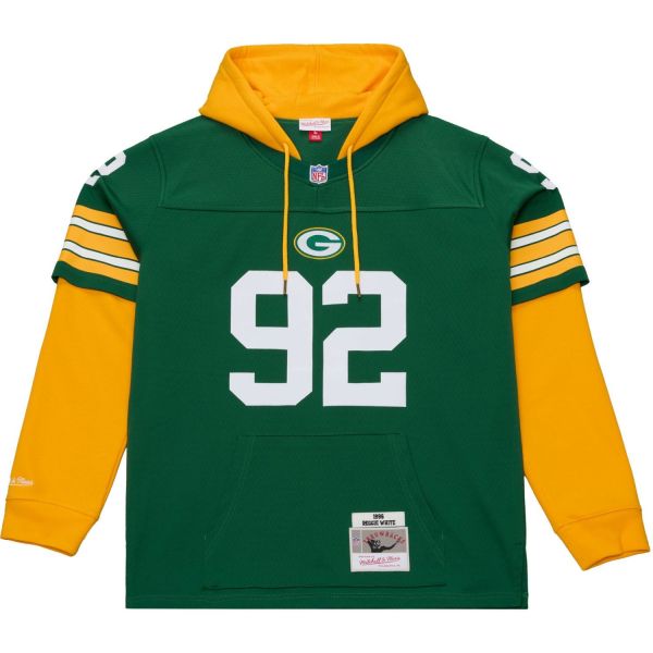 Mitchell & Ness Mesh Jersey Hoody - Green Bay Packers