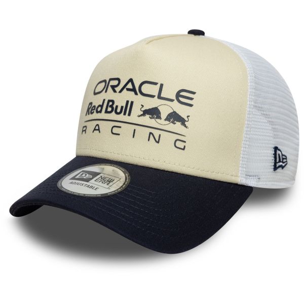 New Era A-Frame Snapback Trucker Cap - Red Bull Racing beige