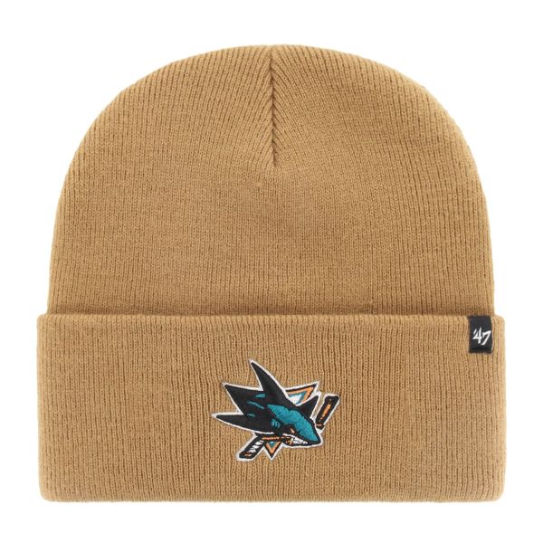 47 Brand Wintermütze - HAYMAKER San Jose Sharks camel beige