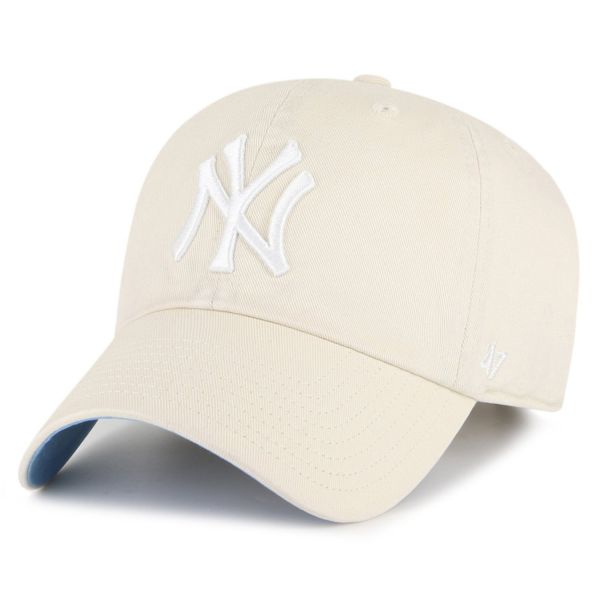 47 Brand Ballpark Cap - CLEAN UP New York Yankees natural