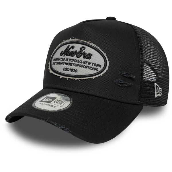 New Era A-Frame Trucker Cap - DISTRESSED PATCH Vintage