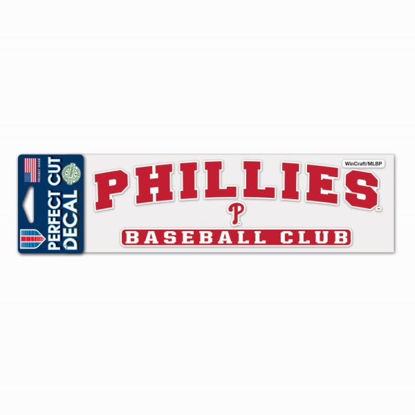 MLB Perfect Cut Decal 8x25cm Philadelphia Phillies