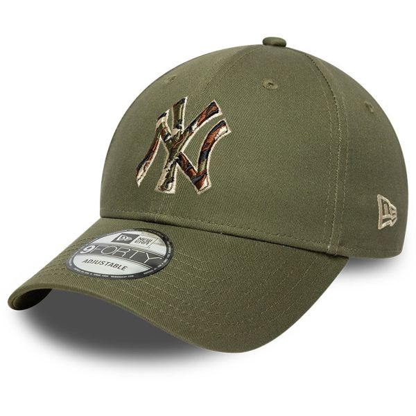New Era 9Forty Strap Cap OUTLINE CAMO New York Yankees olive