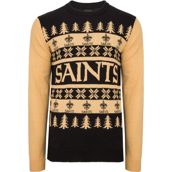 NFL Ugly Sweater XMAS Knit Pullover - New Orleans Saints