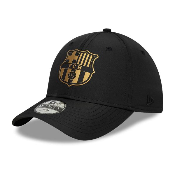 New Era 9Forty Kids Cap - GOLD FC Barcelona black