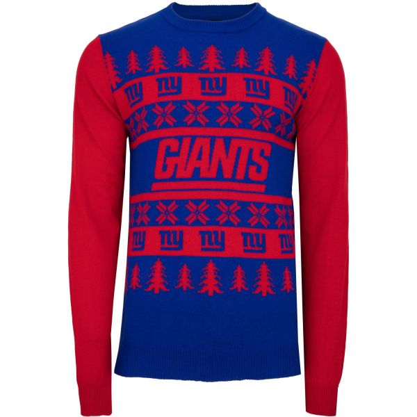 NFL Ugly Sweater XMAS Knit Pullover - New York Giants