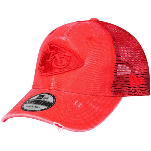 New Era 9Twenty Trucker Cap - WASHED Kansas City Chiefs rot