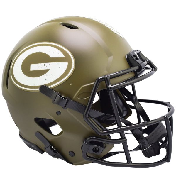 Riddell Authentic Helmet - SALUTE TO SERVICE Packers