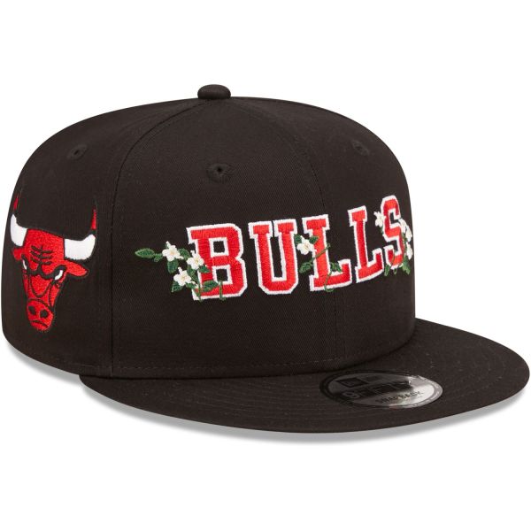 New Era 9Fifty Snapback Cap - FLOWER Chicago Bulls