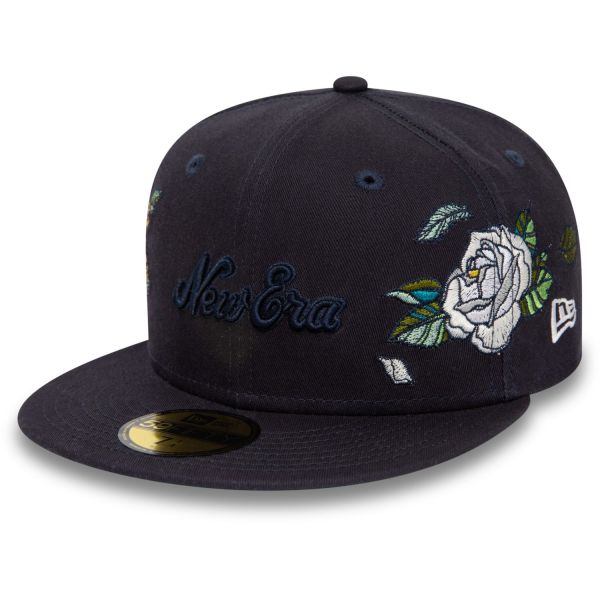 New Era 59Fifty Fitted Cap - FLOWER ICON navy
