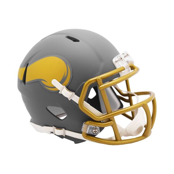 Riddell Speed Mini Football Helm - SLATE Minnesota Vikings