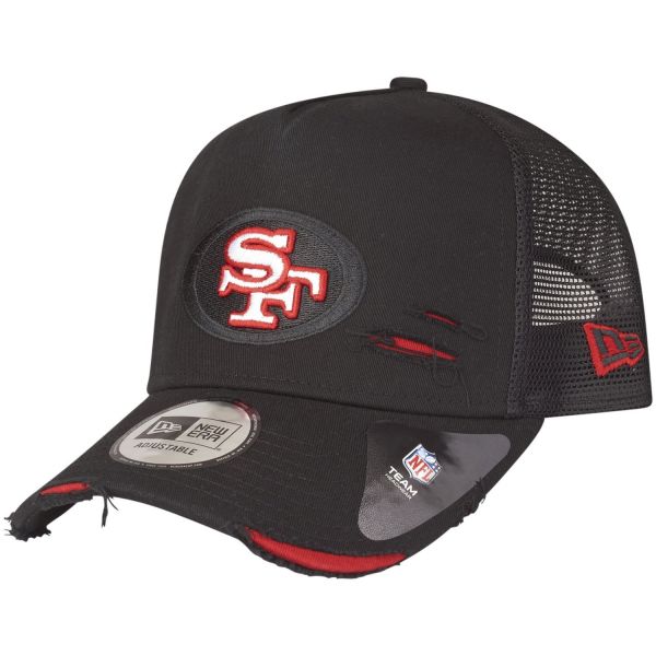 New Era Mesh Trucker Cap - DISTRESSED San Francisco 49ers