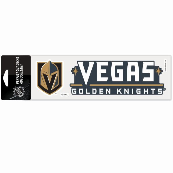 NHL Perfect Cut Aufkleber 8x25cm Vegas Golden Knights