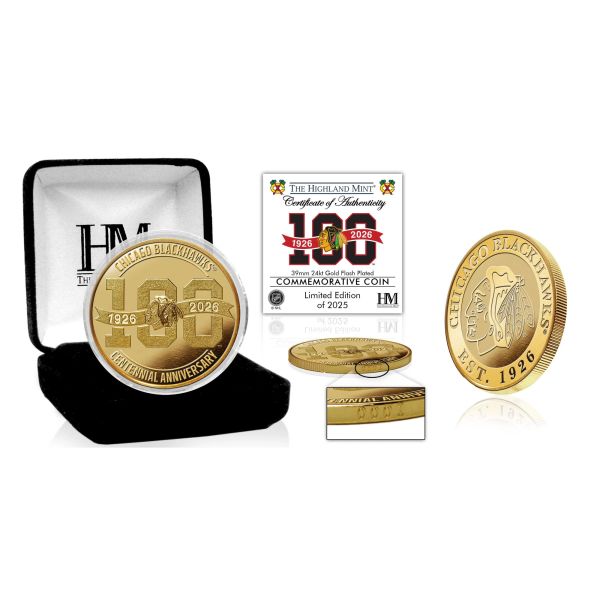Chicago Blackhawks NHL 100th Anniversary Coin (39mm) Münze