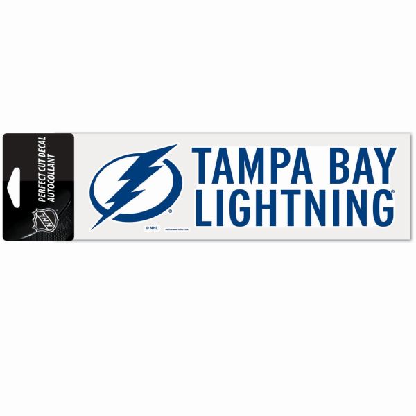 NHL Perfect Cut Aufkleber 8x25cm Tampa Bay Lightning