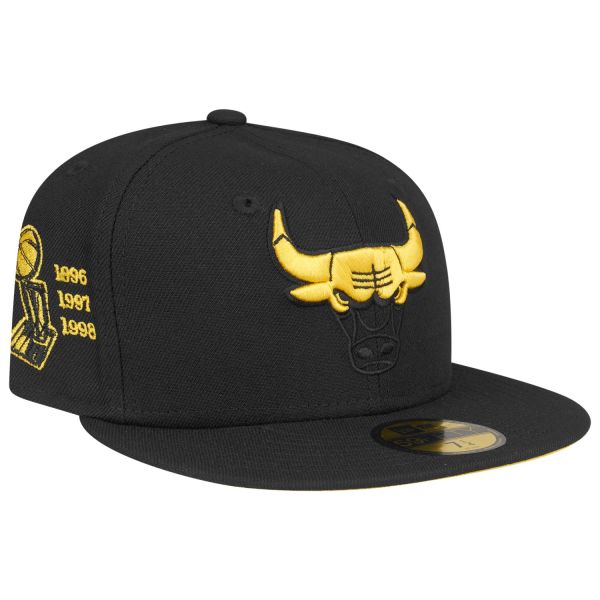 New Era 59Fifty Fitted Cap - CYBER YELLOW Chicago Bulls