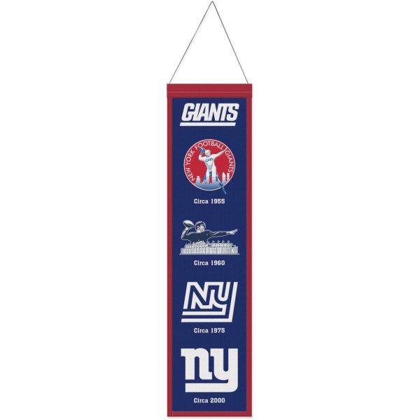 New York Giants EVOLUTION NFL Wool Banner 80x20cm