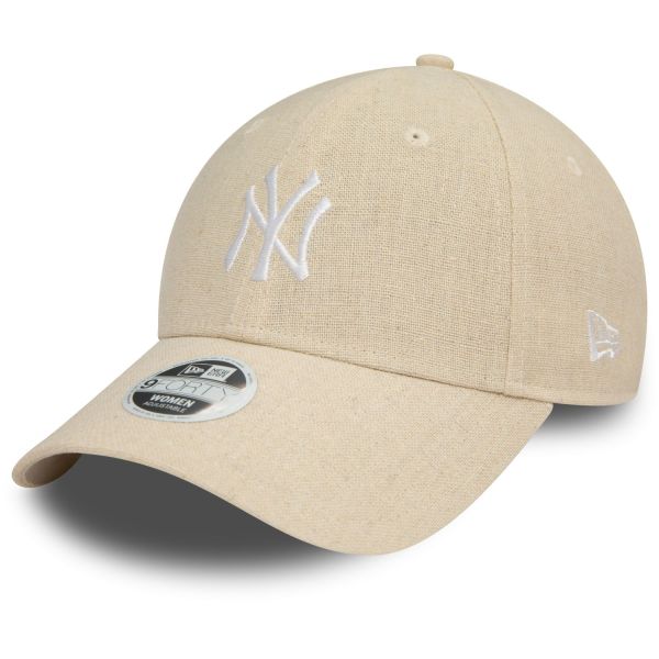 New Era 9Forty Damen Cap - LEINEN New York Yankees stone