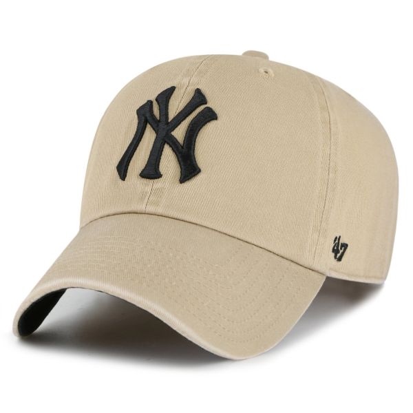 47 Brand Ballpark Cap CLEAN UP New York Yankees khaki beige
