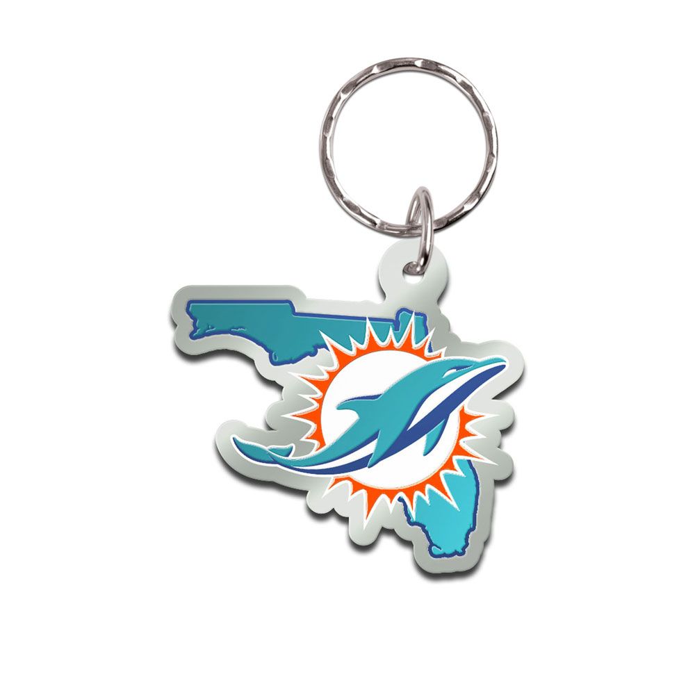 amfoo - Wincraft STATE Schlüsselanhänger - NFL Miami Dolphins