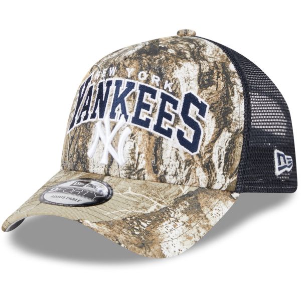 New Era A-Frame Trucker Cap - New York Yankees real tree
