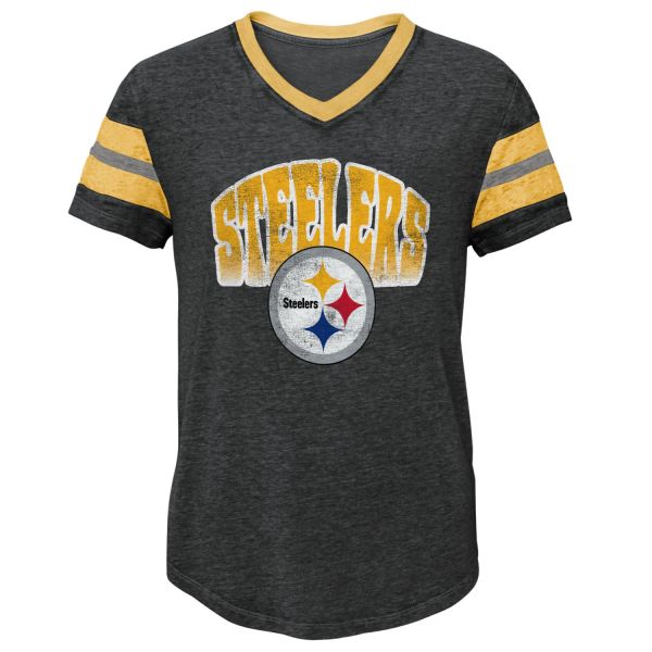 Outerstuff NFL Girls Top - WAVE Pittsburgh Steelers