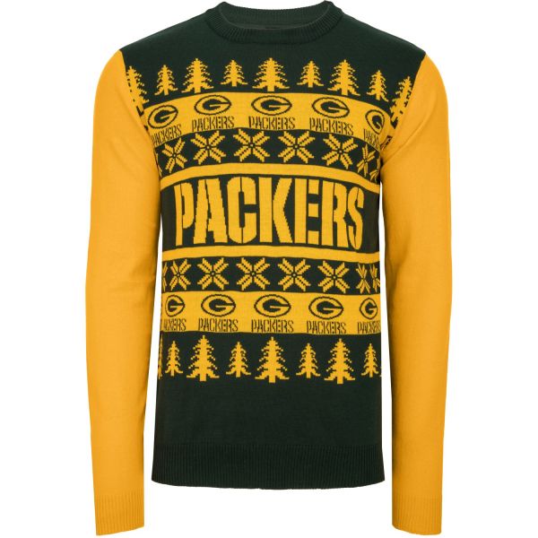 NFL Ugly Sweater XMAS Strick Pullover Green Bay Packers