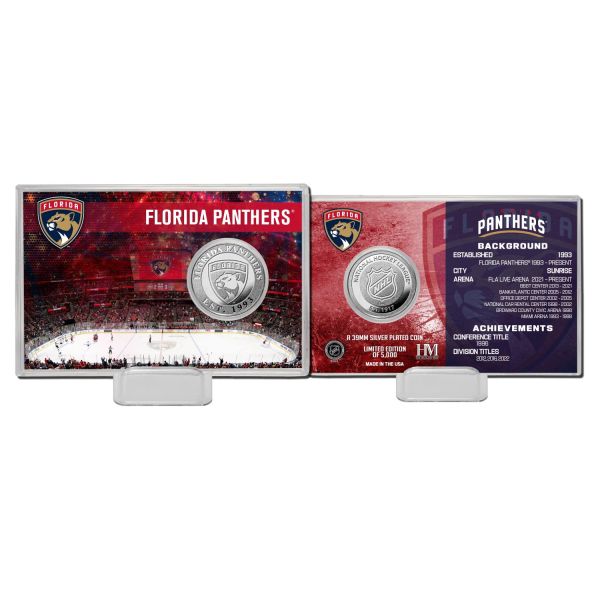 NHL Team History Silver Coin Card - Florida Panthers