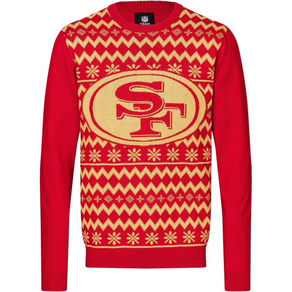 NFL Winter Sweater XMAS Knit Pullover - San Francisco 49ers