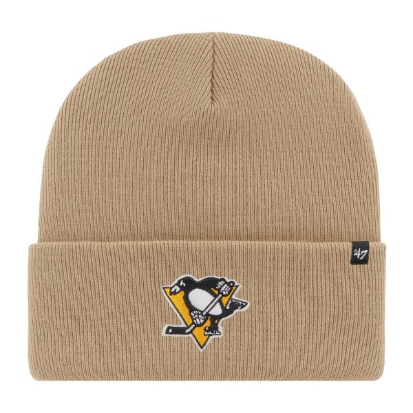 47 Brand Knit Beanie - HAYMAKER Pittsburgh Penguins khaki