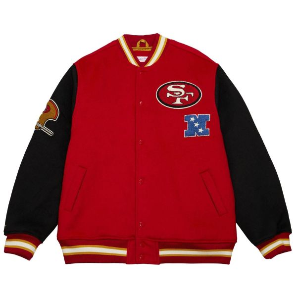 M&N Legacy Varsity Wool Jacket - NFL San Francisco 49ers