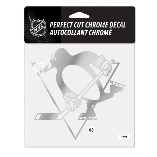 Wincraft Aufkleber 15x15cm - NHL CHROME Pittsburgh Penguins