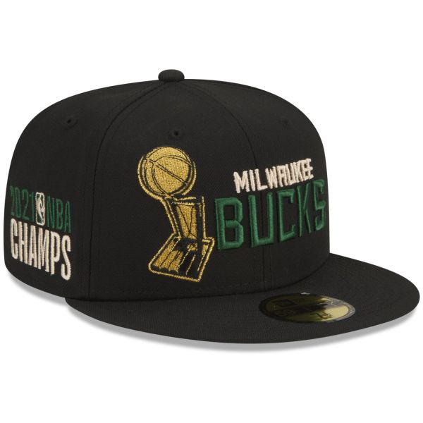 New Era 59Fifty Fitted Cap - NBA CHAMPIONS Milwaukee Bucks