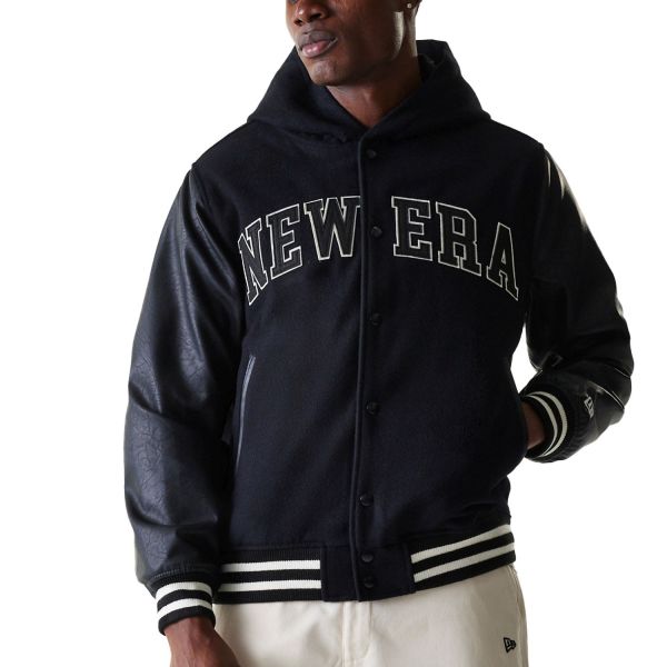 New Era Varsity College Hooded Veste - BRAND PATCHES