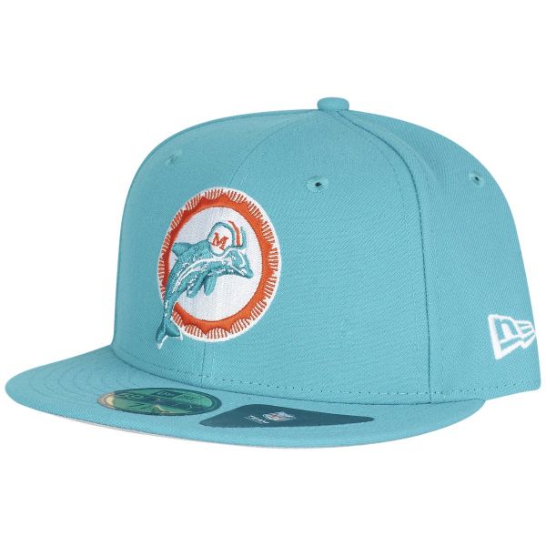 New Era 59Fifty Cap - NFL RETRO Miami Dolphins aqua