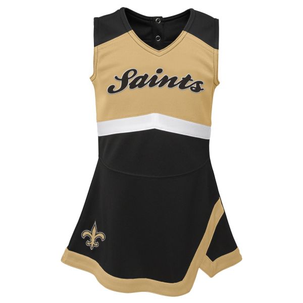NFL Girls Cheerleader Jumper Dress - New Orleans Saints