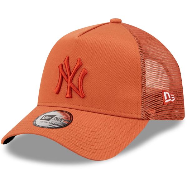 New Era A-Frame Trucker Cap - New York Yankees rust orange