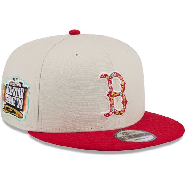 New Era 9Fifty Snapback Cap - FLORAL Boston Red Sox stone