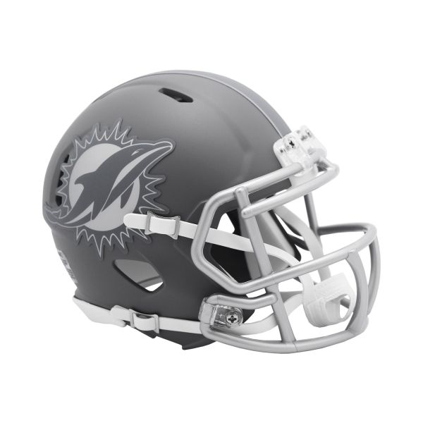 Riddell Speed Mini Football Helm - SLATE Miami Dolphins