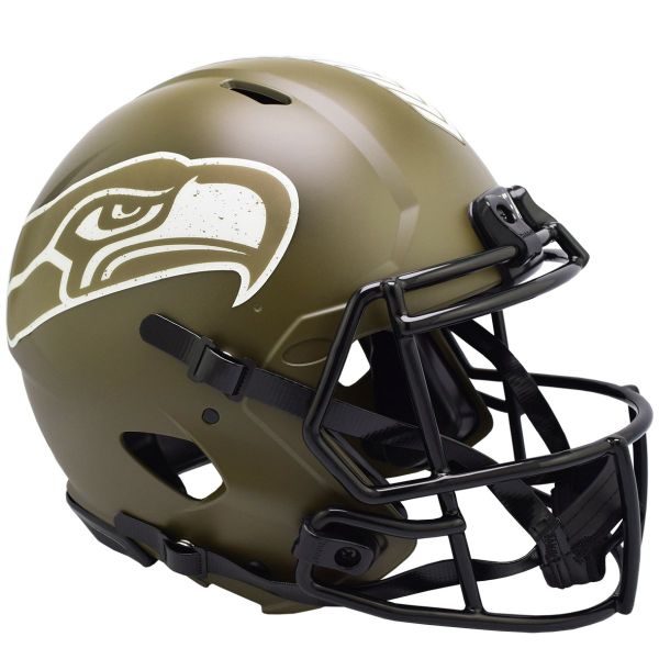 Riddell Authentic Helm - SALUTE TO SERVICE Seattle Seahawks