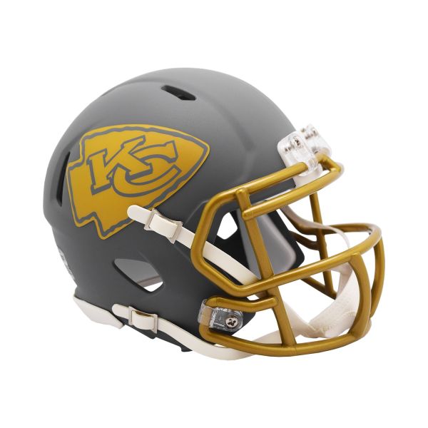 Riddell Speed Mini Football Helmet SLATE Kansas City Chiefs