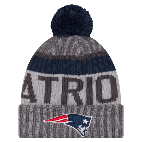 New Era NFL SIDELINE Bobble Beanie New England Patriots