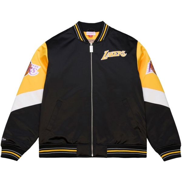 M&N Heavyweight Satin Veste NBA Los Angeles Lakers