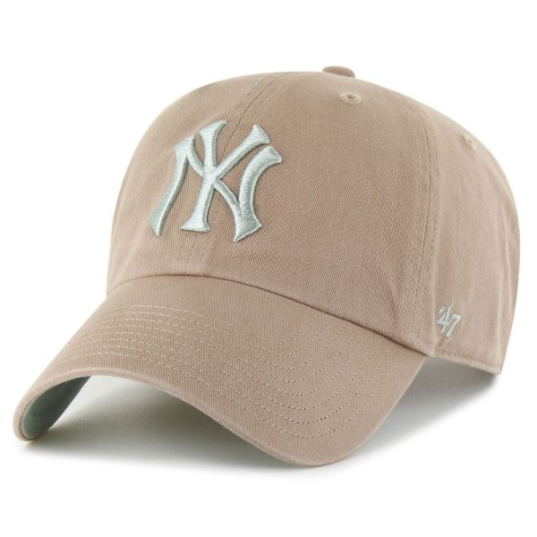 47 Brand Ballpark Cap - CLEAN UP New York Yankees khaki