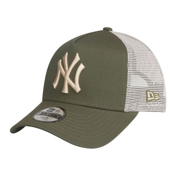 New Era Kids Trucker Cap - New York Yankees olive