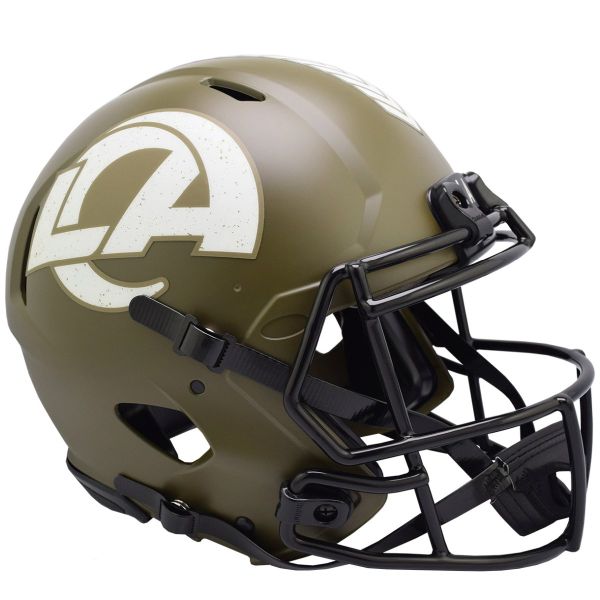 Riddell Authentic Helmet - SALUTE TO SERVICE LA Rams