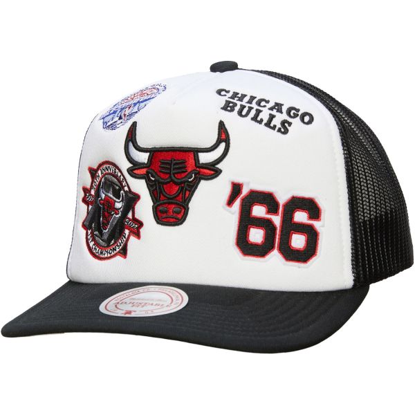 Mitchell & Ness Mesh Trucker Cap - GRIDLOCK Chicago Bulls