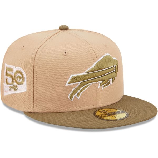 New Era 59Fifty Fitted Cap - SIDEPATCH Buffalo Bills camel