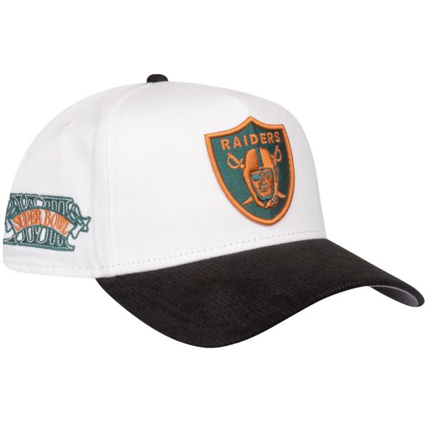 New Era 9Forty A-Frame Cap - CORDE Las Vegas Raiders blanc